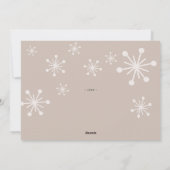 フェスティバルスノーグローブフォトクリスマスジョイ シーズンカード (裏面)