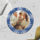 フェスティバルスノーフレークのクリスマスフォト シーズンカード