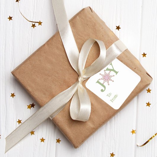 フェスティバルスノーフレークカラフルジョーホリデートゥfrom スクエアシール