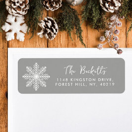 フェスティバルスノーフレーククリスマスホリデーラベル ラベル