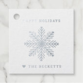 フェスティバルスノーフレーククリスマスホリデー フェイバータグ (正面)