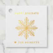 フェスティバルスノーフレーククリスマスホリデー フェイバータグ (正面)