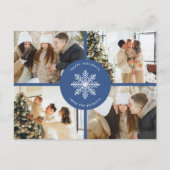 フェスティバルスノーフレーククリスマス4写真 シーズンポストカード (正面)