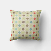 フェスティバルスノーフレークスオンホワイト装飾用クッション クッション (裏面)