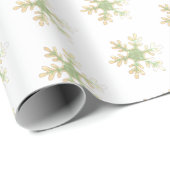 フェスティバルスノーフレークスクリスマスホリデーズパターン ラッピングペーパー (ロールコーナー)