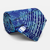 フェスティバルスノーフレークパターンホリデーブルー ネクタイ (ロール)