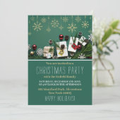 フェスティバルスノーフレーク、クリスマスパーティー招待状 案内状 (スタンド正面)