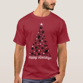 フェスティバルスパイダークリスマスツリー Tシャツ (正面)