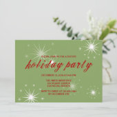 フェスティバルスパークラーズホリデー/クリスマスパーティー招待状 招待状 (スタンド正面)