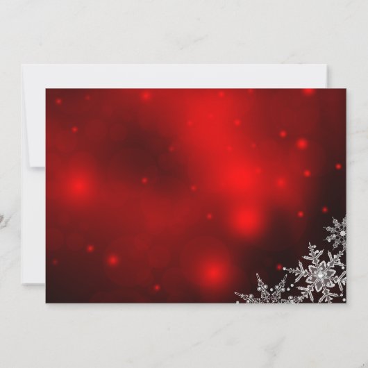 フェスティバルスパークルクリスマスツリークリスマスパーティー招待状 招待状 (裏面)