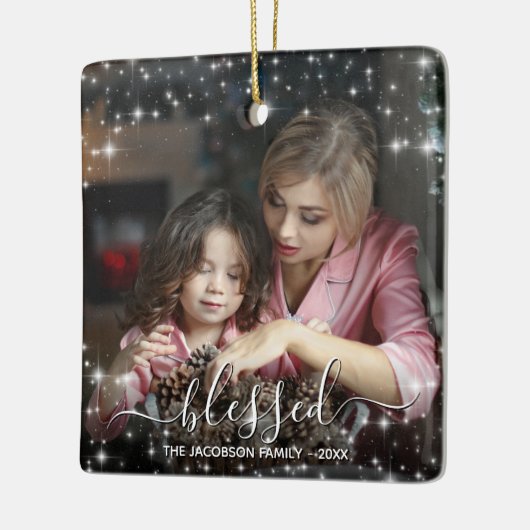 フェスティバルスパーク賛美ラスクリスマスの写真 セラミックオーナメント (左)