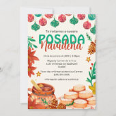 フェスティバルスペインのポサダナビデナクリスマスパーティー 招待状 (正面)