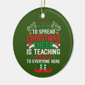 フェスティバルスペインの先生追加気持ち セラミックオーナメント (左)