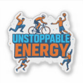 フェスティバルスポーツのモチベーション – ノートパソコンステッカー シール (正面)