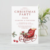 フェスティバルスリー企業のクリスマスパーティー 招待状 (スタンド正面)