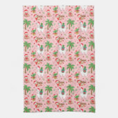 フェスティバルスロッツアンドラマスホリデーパターン キッチンタオル (縦)