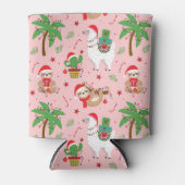 フェスティバルスロッツアンドラマスホリデーパターン 缶クーラー (正面)