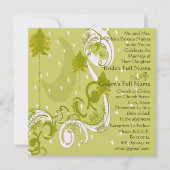 フェスティバルスワールムーンツリースクエア結婚式招待状 招待状 (正面)