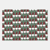 フェスティバルス素朴カンジナビアのクリスマス ラッピングペーパーシート (正面)