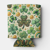 フェスティバルセントパトリックのデイシャムロックパターン 缶クーラー (裏面)