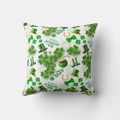 フェスティバルセントパトリックのデイホームデコールグリーンホワイト クッション (裏面)