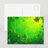 フェスティバルセントパトリックの日の挨拶 シーズンポストカード (正面/裏面)