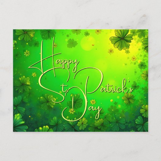 フェスティバルセントパトリックの日の挨拶 シーズンポストカード (正面)