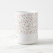 フェスティバルセージミニマルグリーンクリスマスライト名 コーヒーマグカップ (中央)