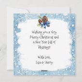 フェスティバルタイニーホームクリスマス シーズンカード (裏面)