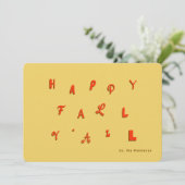 フェスティバルタイプ金ゴールドハッピー秋Y`all シーズンカード (スタンド正面)