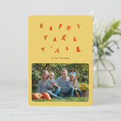 フェスティバルタイプ金ゴールドフォトフォトハッピー秋Y`all シーズンカード (スタンド正面)