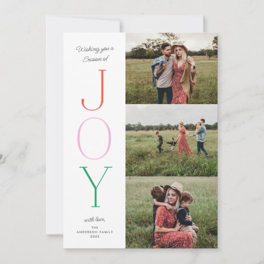 フェスティバルタイプJOYカスタマイズ可能なカラーTHREE Photo シーズンカード (正面)