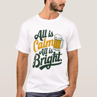 フェスティバルタイポグラフィ付きビアマグデザイン Tシャツ