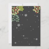 フェスティバルタイムズクリスマスパーティの招待状 招待状 (裏面)