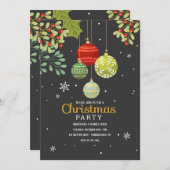フェスティバルタイムズクリスマスパーティの招待状 招待状 (正面/裏面)