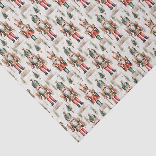 フェスティバルタイルのクリスマスナツクラッカーの水色 薄葉紙 (詳細)