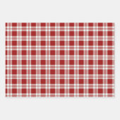 フェスティバルタイルのクリスマスバーラッププレイドパーティー  ラッピングペーパーシート (正面2)