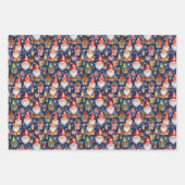 フェスティバルタイルのクリスマス格言 ラッピングペーパーシート (正面)