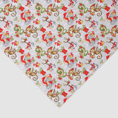 フェスティバルタイルのジャングル動物のパーティークリスマス 薄葉紙 (詳細)