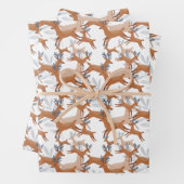 フェスティバルタイル張りのクリスマストインデアホリデイ ラッピングペーパーシート (インサイチュ)