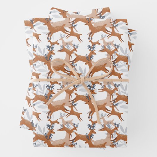 フェスティバルタイル張りのクリスマストインデアホリデイ ラッピングペーパーシート (インサイチュ)