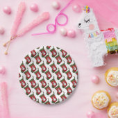 フェスティバルタイル雪だるまクリスマスストッキングパーティー ペーパープレート (パーティー)