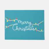 フェスティバルターコイズメリークリスマスドアマット ドアマット (正面)