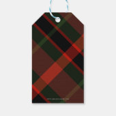 フェスティバルタータンチェッククリスマス ギフトタグ (裏面)