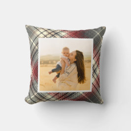 フェスティバルタータンチェックグレーレッド写真 クッション