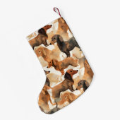 フェスティバルダシュント スモールクリスマスストッキング (裏面 (吊り時))