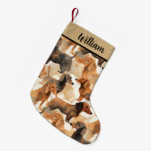 フェスティバルダシュント スモールクリスマスストッキング (正面 (吊り時))