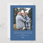 フェスティバルダスティブルークリスマスリボン2写真 シーズンカード (裏面)