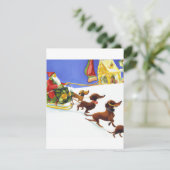 フェスティバルダックスシュントとサンタプルウォーターカラーChr シーズンカード (スタンド正面)