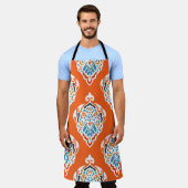 フェスティバルダマスクヴィンテージパターン、エレガントデザイン。 エプロン (着用した状態)